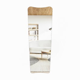 Hanah Home Espejo Cheval Transparente, Negro